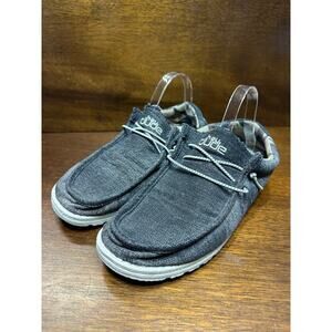 Hey Dude Wally Boho Men 12 Denim Brown Neutral Slip On Shoes Casual Cowboy Aztec